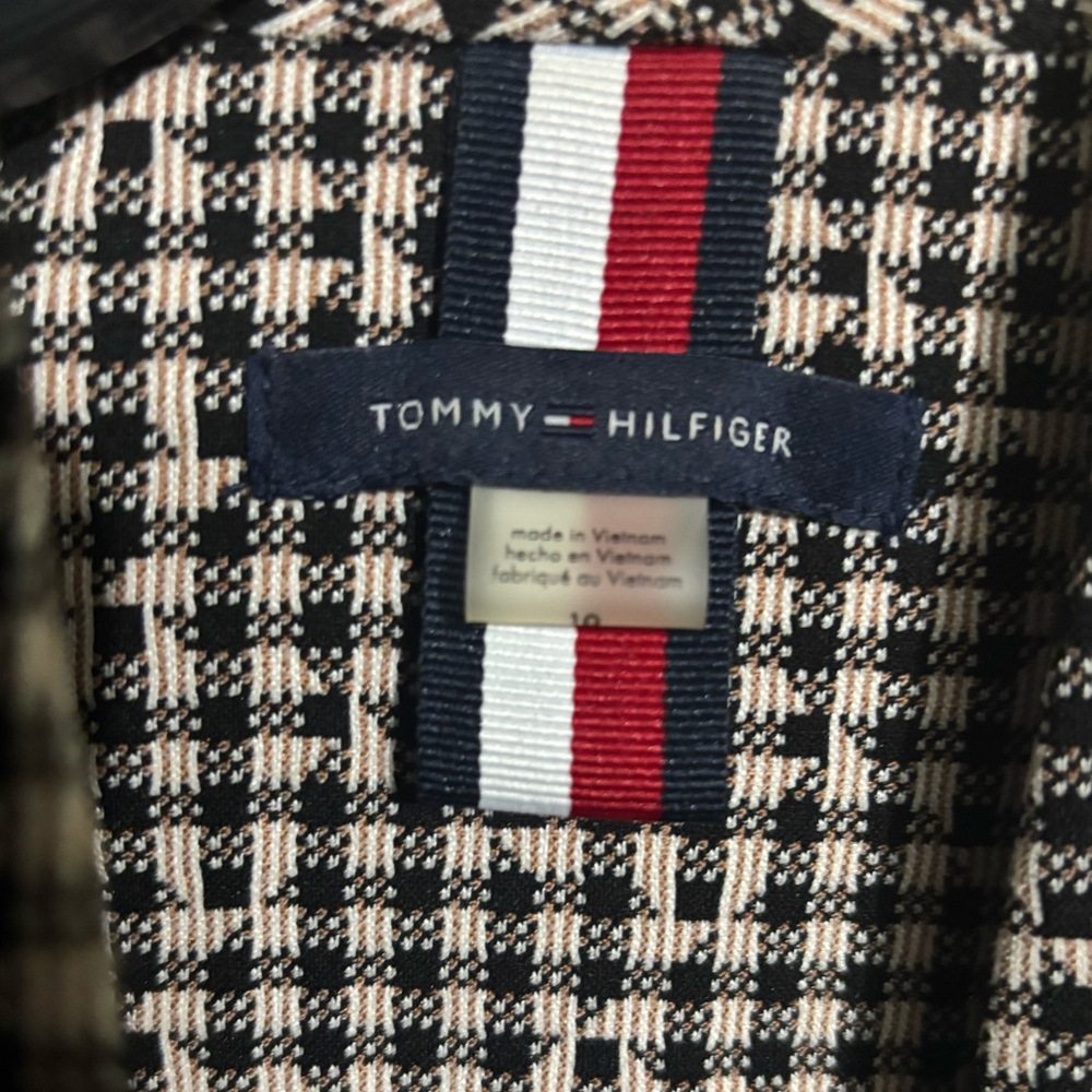 Tommy Hilfiger Black and White Checkered Blazer - Picture 3 of 5